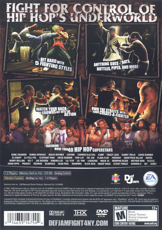 Def Jam: Rapstar cover or packaging material - MobyGames