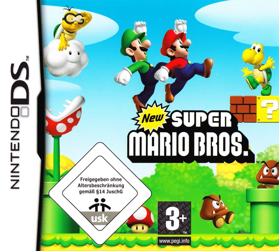 Front Cover for New Super Mario Bros. (Nintendo DS) (Re-release)