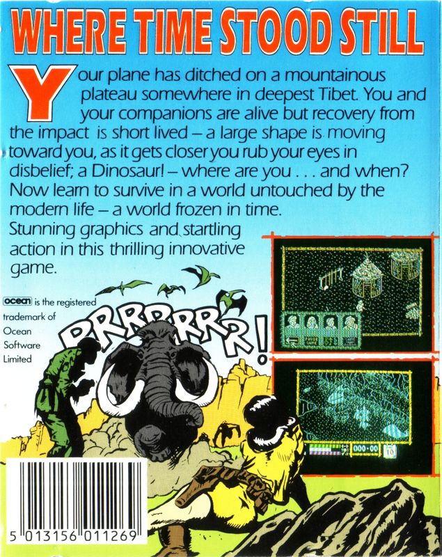 Back Cover for Where Time Stood Still (ZX Spectrum)