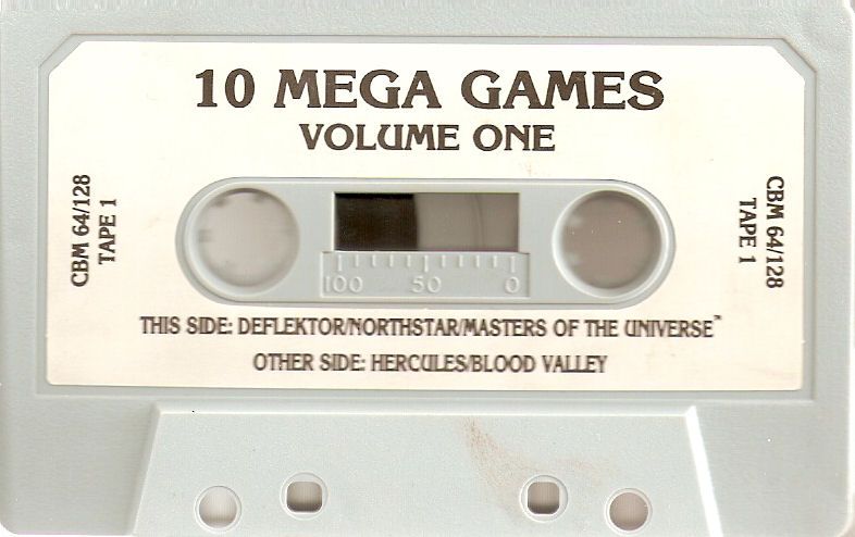 Media for 10 Mega Games Volume One (Commodore 64): Tape 1/2