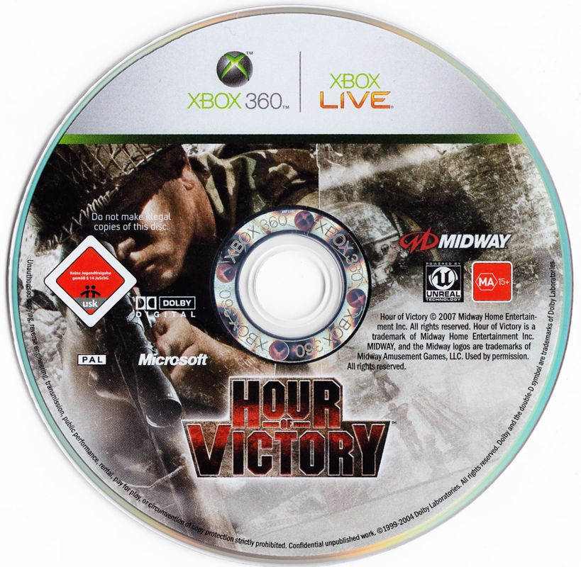 Media for Hour of Victory (Xbox 360)