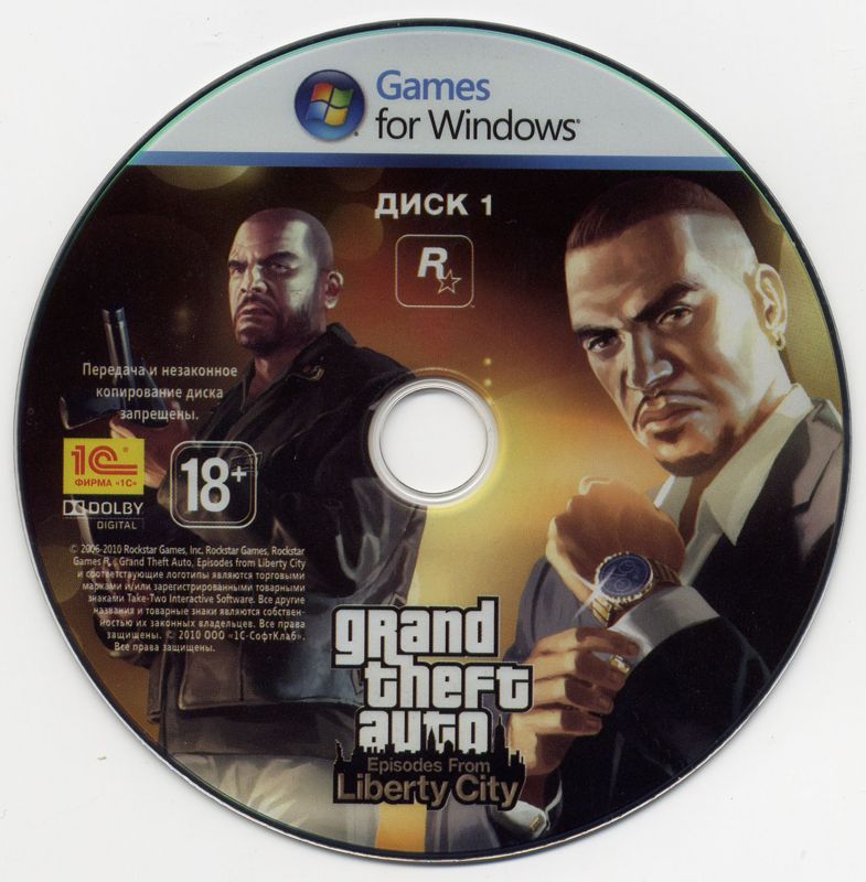 Media for Grand Theft Auto: Episodes from Liberty City (Windows) (Localized version): Disc 1
