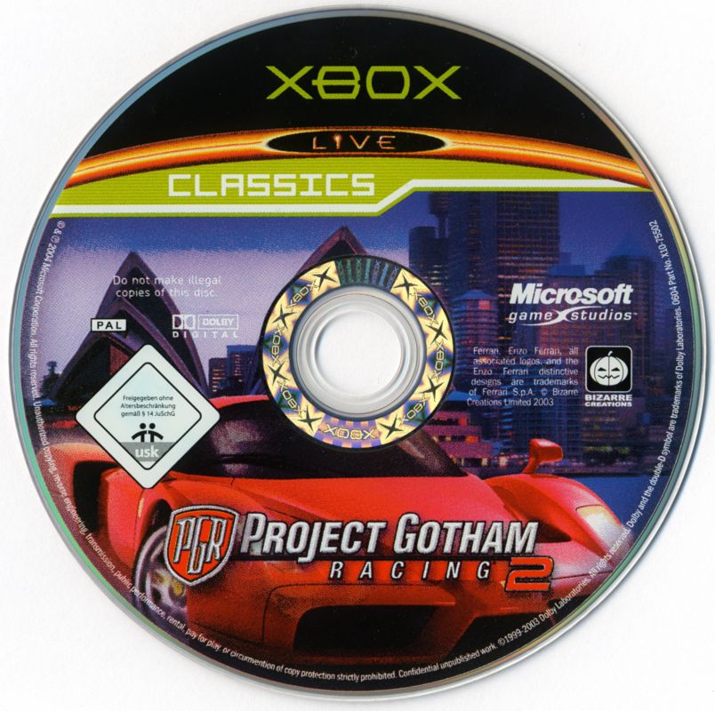 Media for Project Gotham Racing 2 (Xbox) (Classics release)