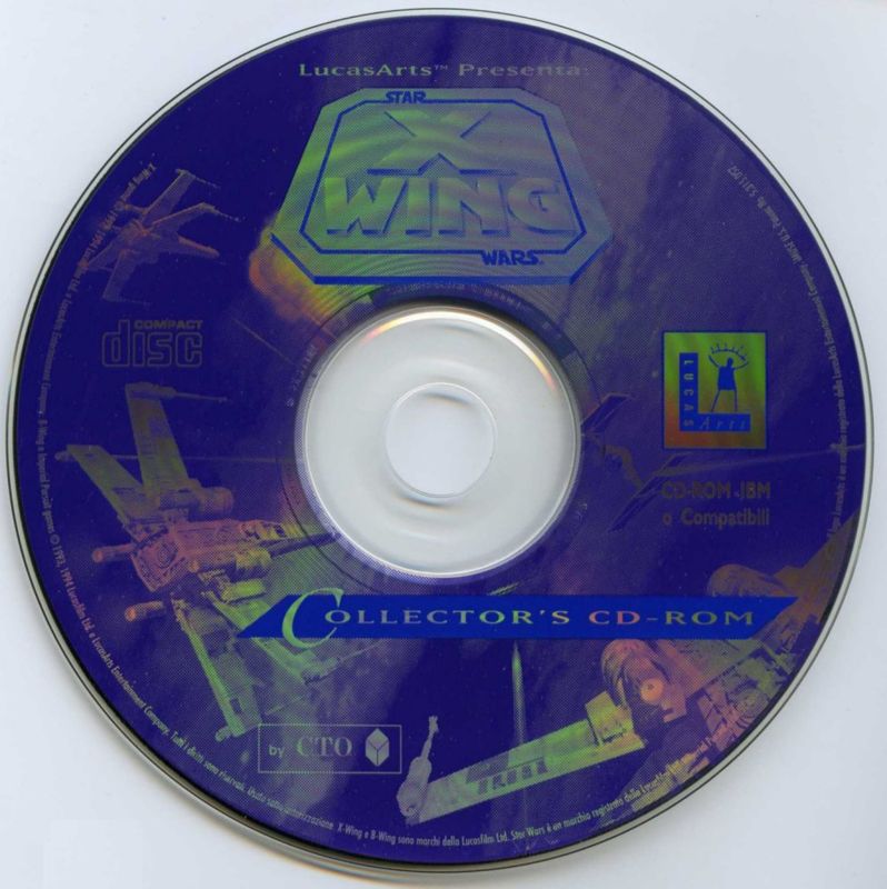 Media for Star Wars: X-Wing - Collector's CD-ROM (DOS) (Collezione CD-ROM by C.T.O. #2 (Black Label Series), DigiPak)