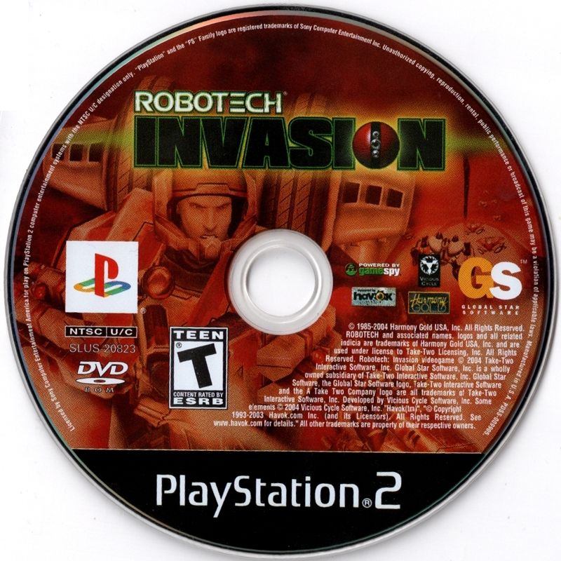 Media for Robotech: Invasion (PlayStation 2)