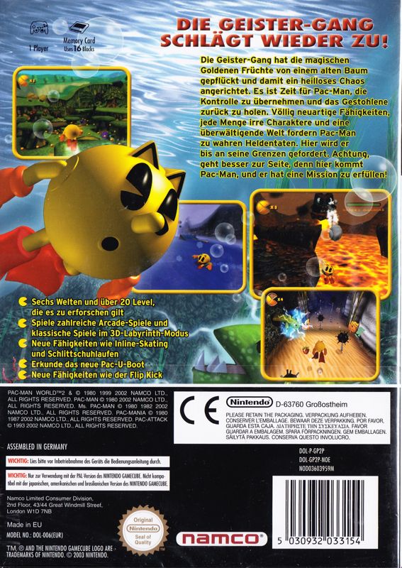 Pac-Man World 2 cover or packaging material - MobyGames