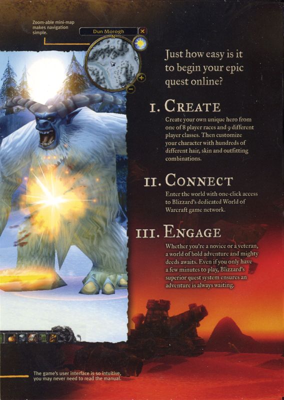 Inside Cover for World of WarCraft (Macintosh and Windows) (European DVD Version): Box Inside Flap #4