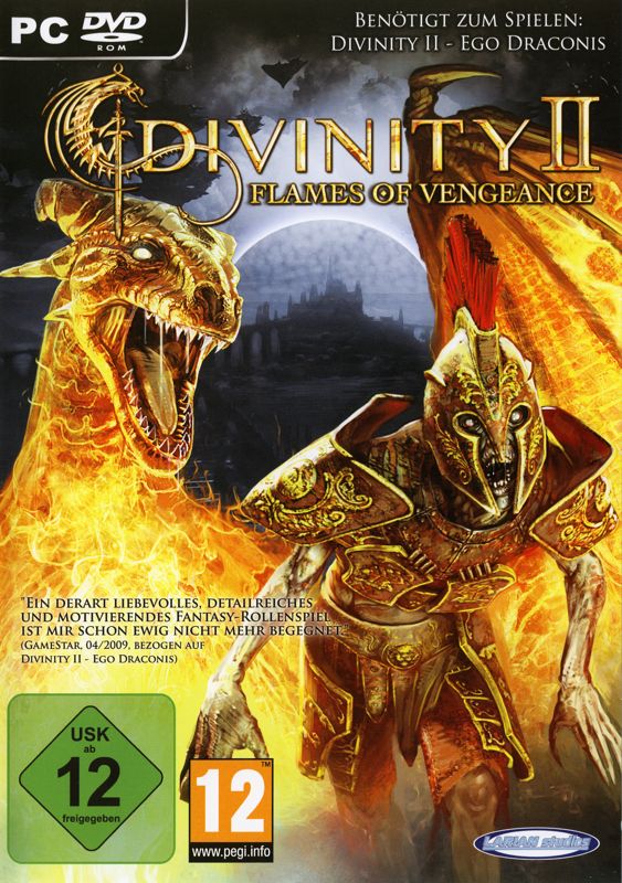 Front Cover for Divinity II: Flames of Vengeance (Windows)