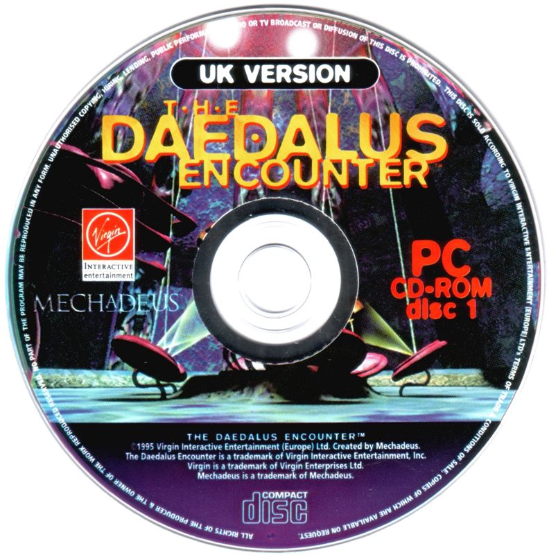 Media for The Daedalus Encounter (Windows 16-bit): Disc 1