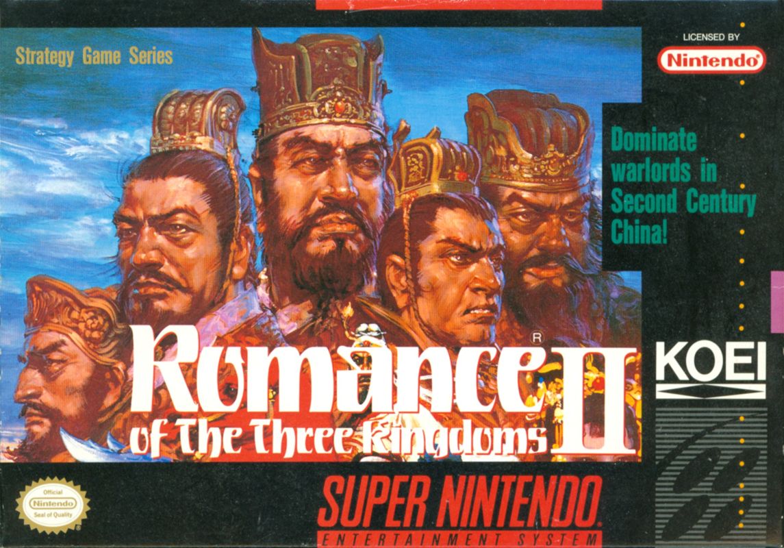 Front Cover for Romance of the Three Kingdoms II (SNES)