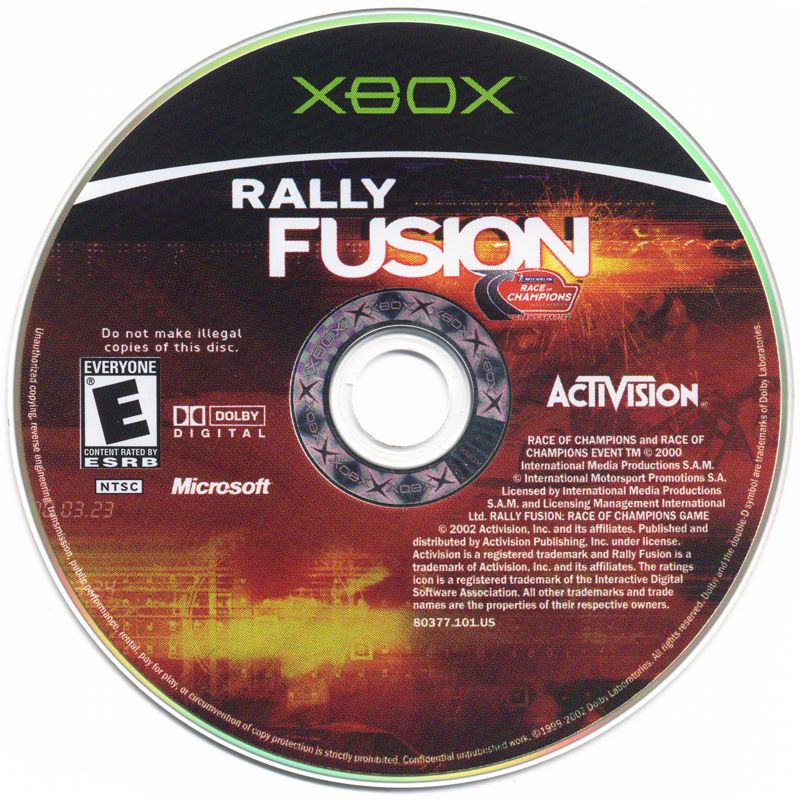 Media for Rally Fusion: Race of Champions (Xbox)
