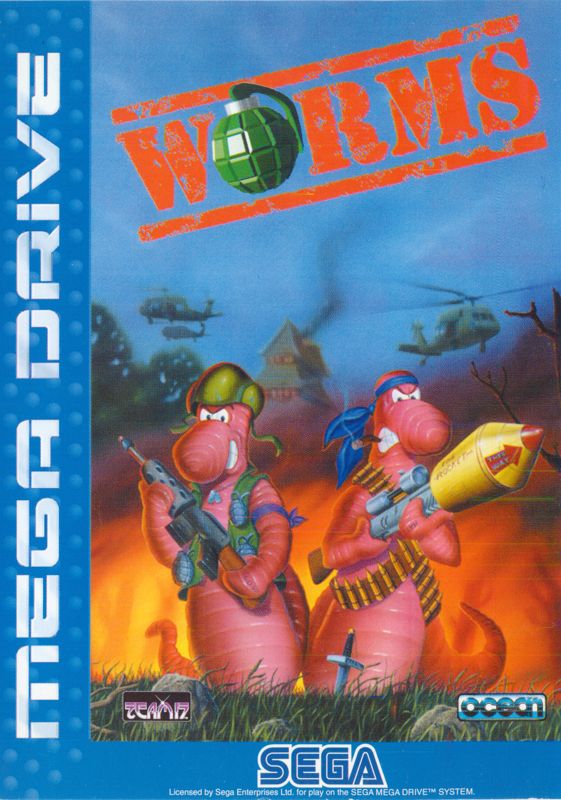 Front Cover for Worms (Genesis)