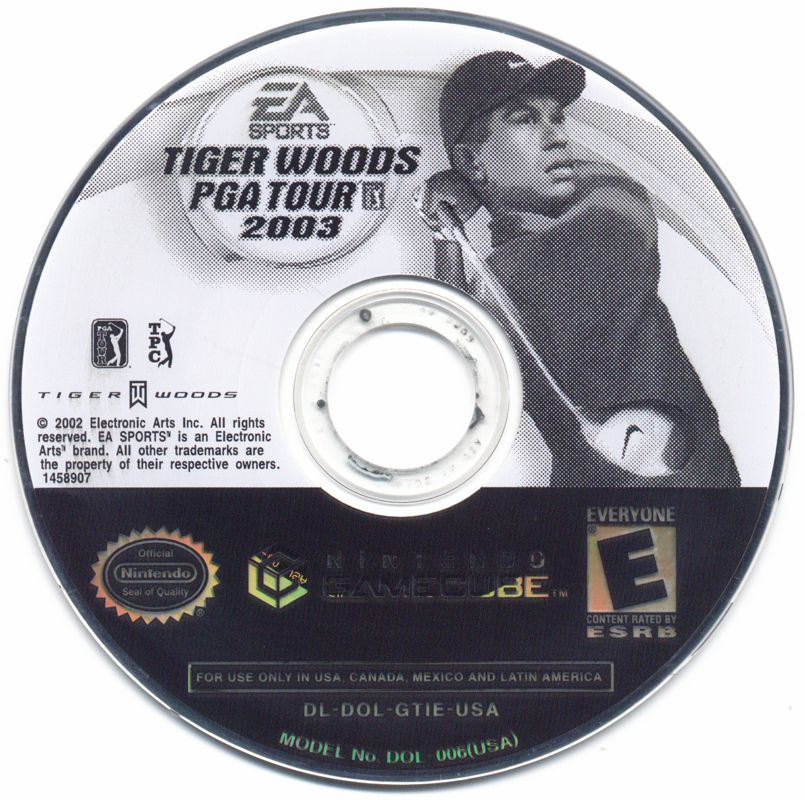 Tiger Woods PGA Tour 2003 Cover Or Packaging Material - MobyGames