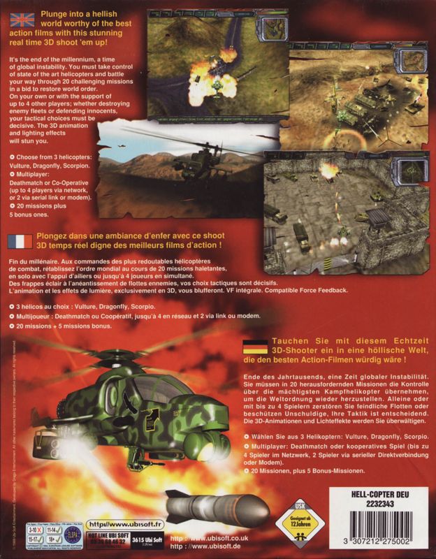 Back Cover for Hell-Copter (Windows)