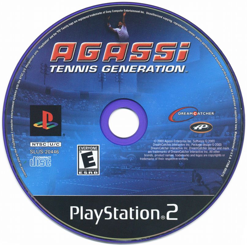 Media for Agassi Tennis Generation 2002 (PlayStation 2)