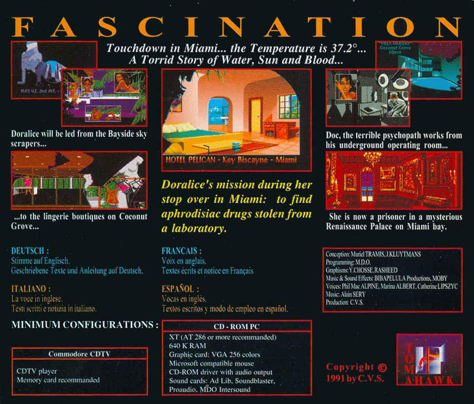Other for Fascination (DOS): Jewel Case - Back