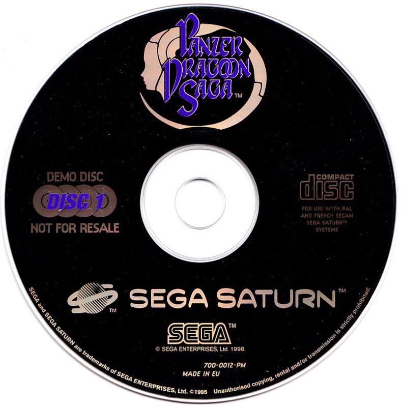 Media for Panzer Dragoon Saga (SEGA Saturn): Disc 1