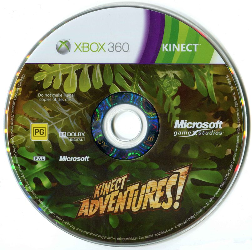 Media for Kinect Adventures! (Xbox 360) (Alternate release)