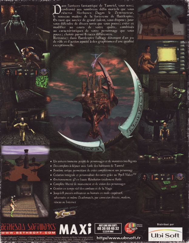 Back Cover for An Elder Scrolls Legend: Battlespire (DOS)