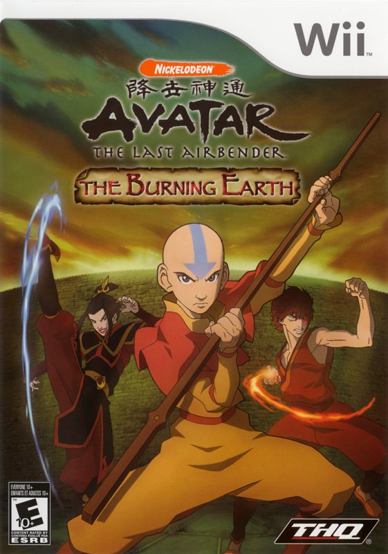 Front Cover for Avatar: The Last Airbender - The Burning Earth (Wii)