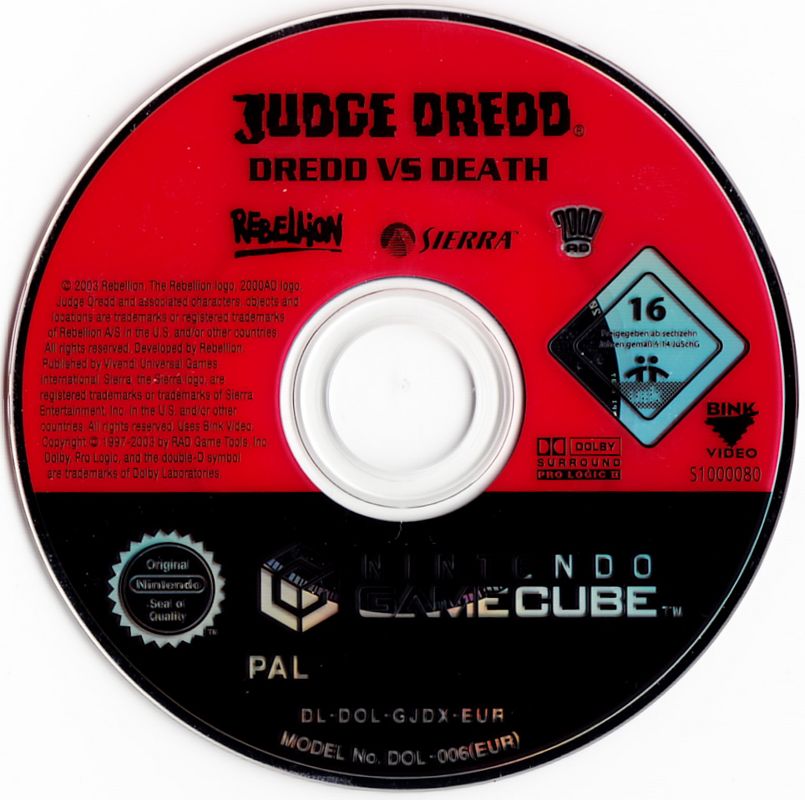 Media for Judge Dredd: Dredd vs Death (GameCube)
