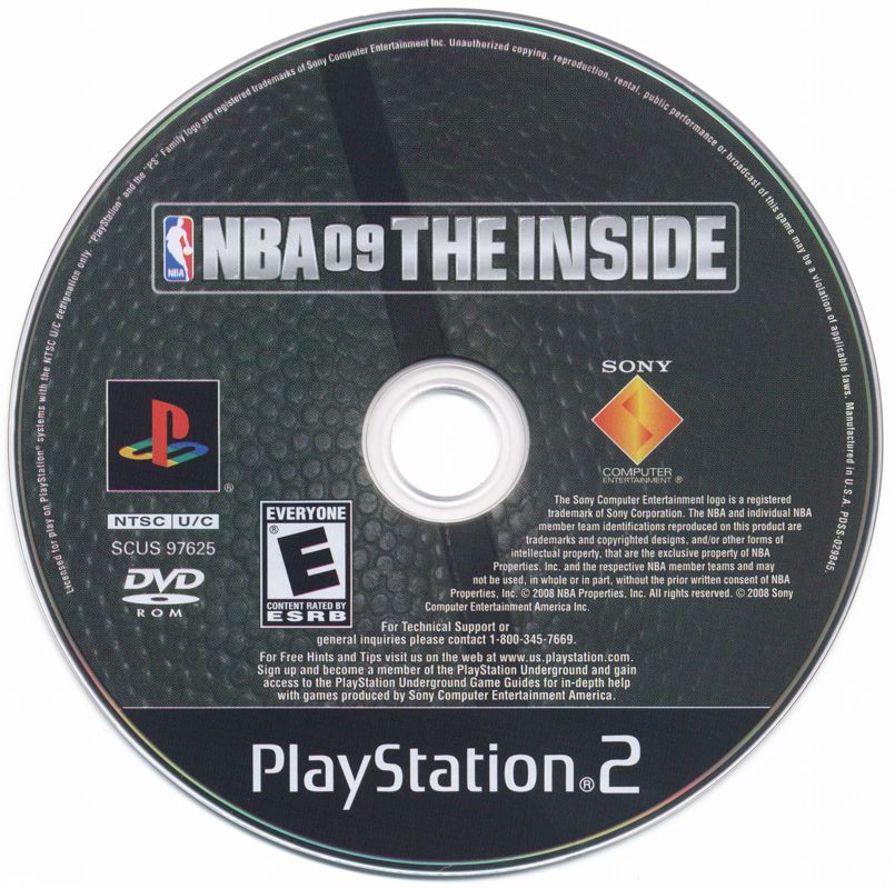 Media for NBA 09: The Inside (PlayStation 2)