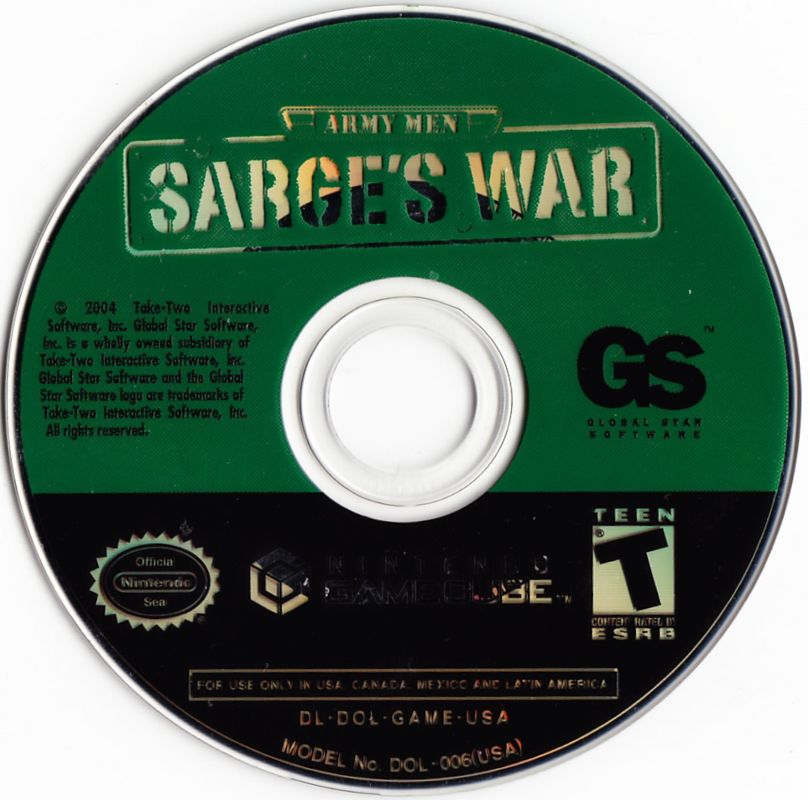Media for Army Men: Sarge's War (GameCube)