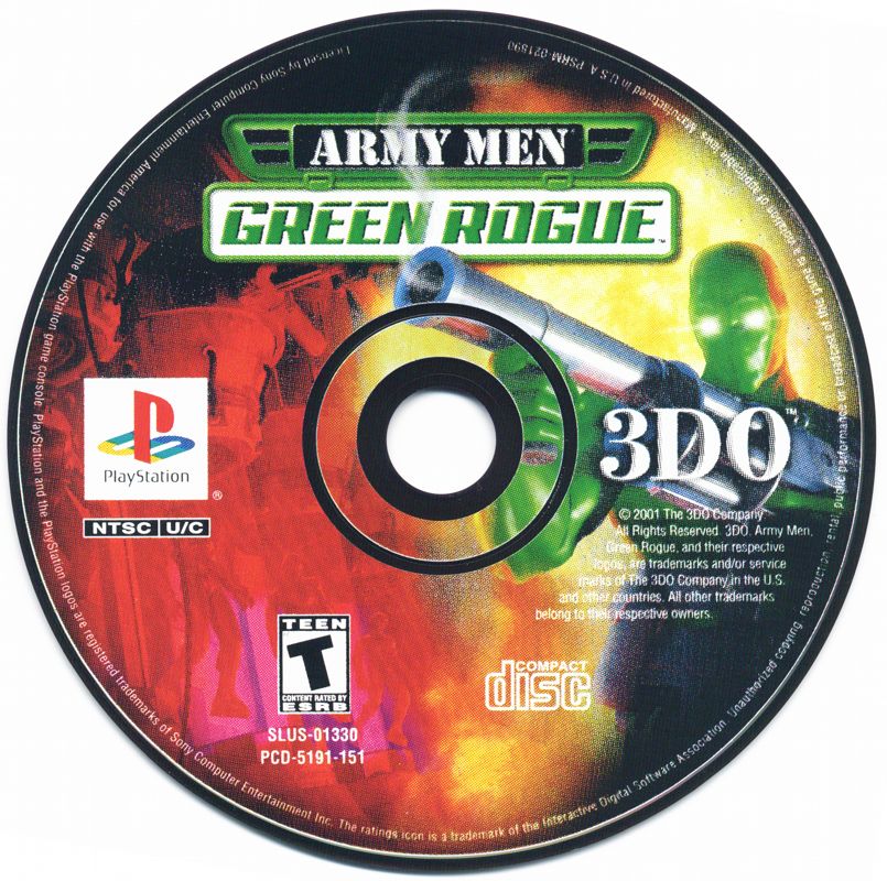Media for Army Men: Green Rogue (PlayStation)