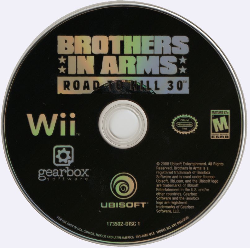 Media for Brothers in Arms: Double Time (Wii): Brothers in Arms: Road to Hill 30 disc