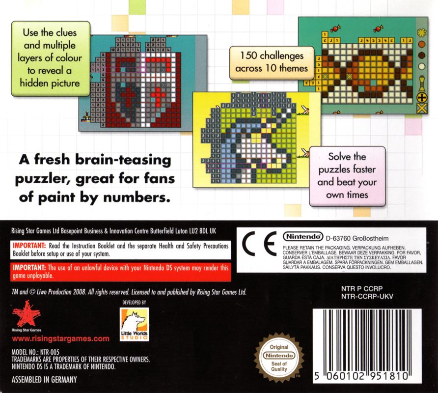 Back Cover for Color Cross (Nintendo DS)