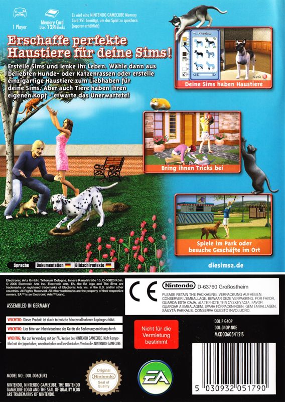The Sims 2 Pets Cover Or Packaging Material Mobygames