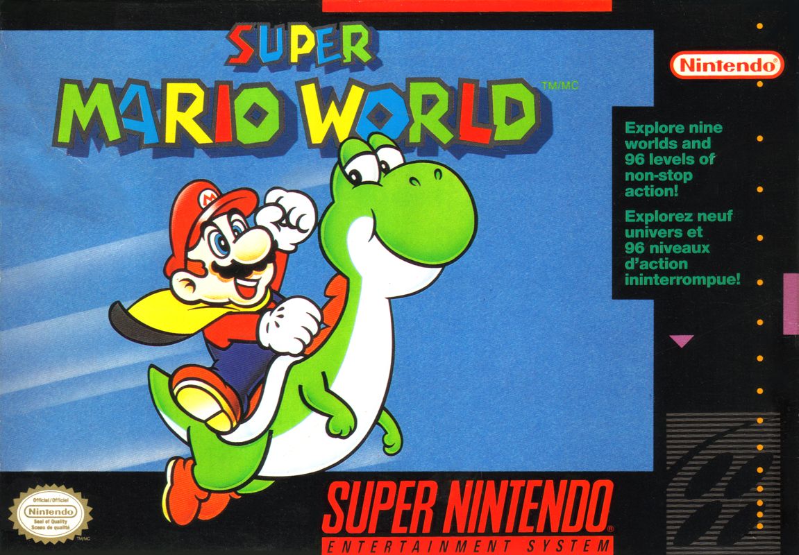 Front Cover for Super Mario World (SNES)