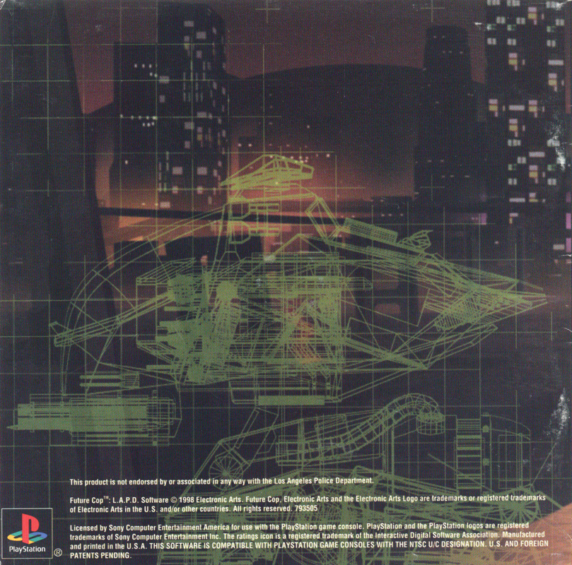Inside Cover for Future Cop: L.A.P.D. (PlayStation): Left Inlay