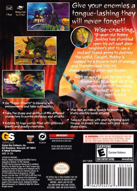 Back Cover for Scaler (GameCube)