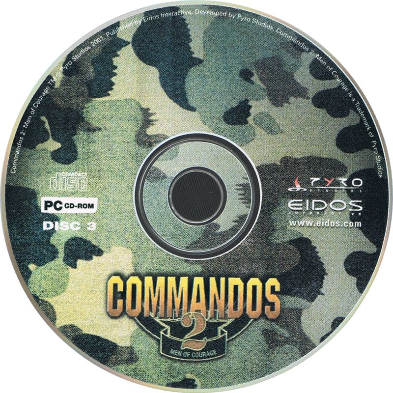 Media for Commandos 2: Men of Courage (Windows): Disc 3