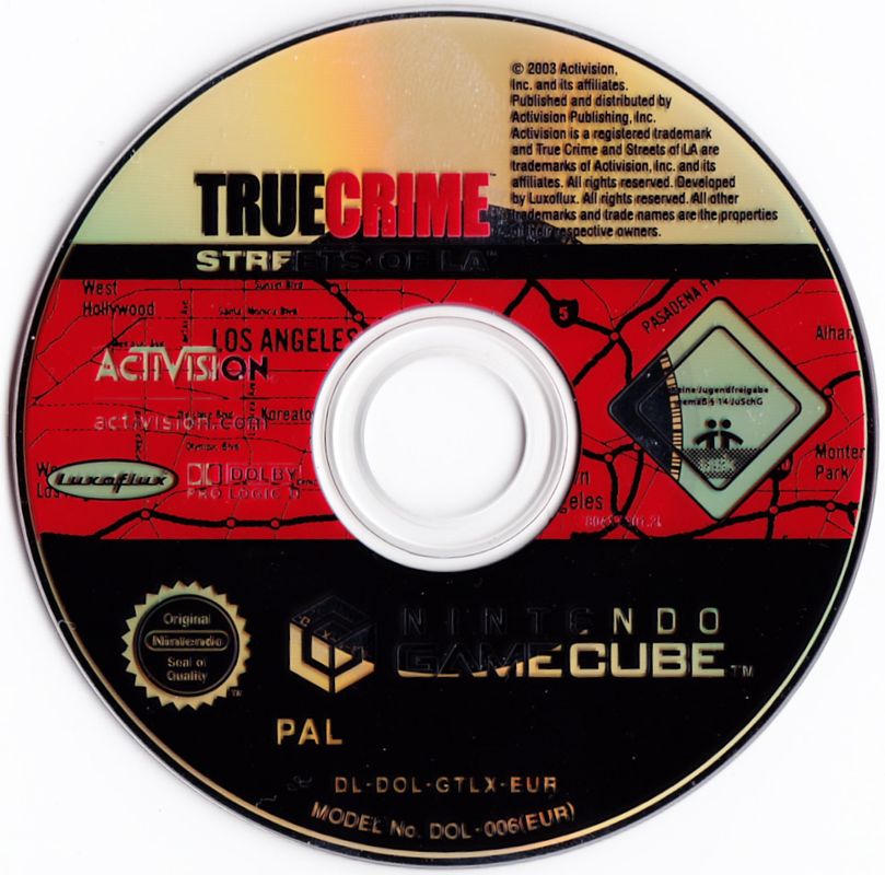 Media for True Crime: Streets of LA (GameCube)