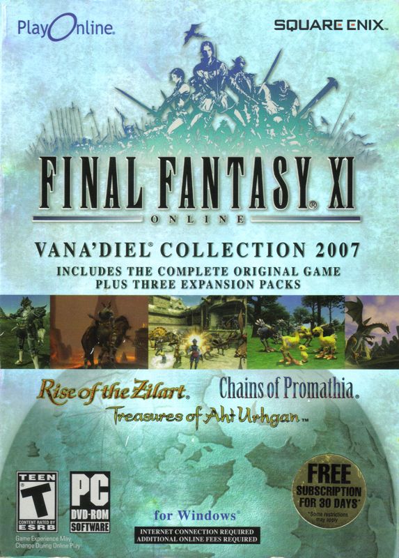 Final Fantasy XI Online cover or packaging material - MobyGames