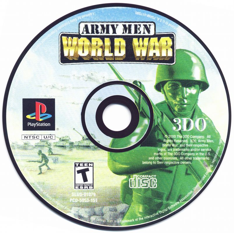 Media for Army Men: World War (PlayStation)