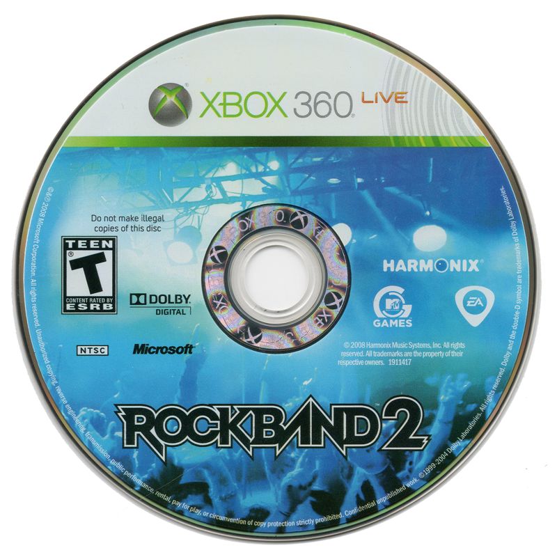 Rock Band 2 cover or packaging material - MobyGames