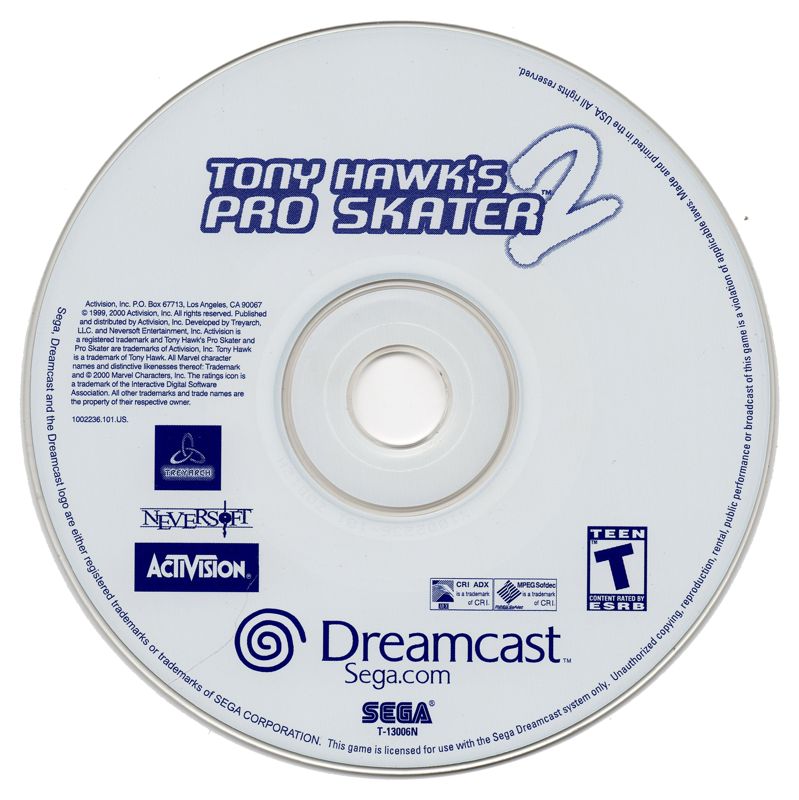 Media for Tony Hawk's Pro Skater 2 (Dreamcast)