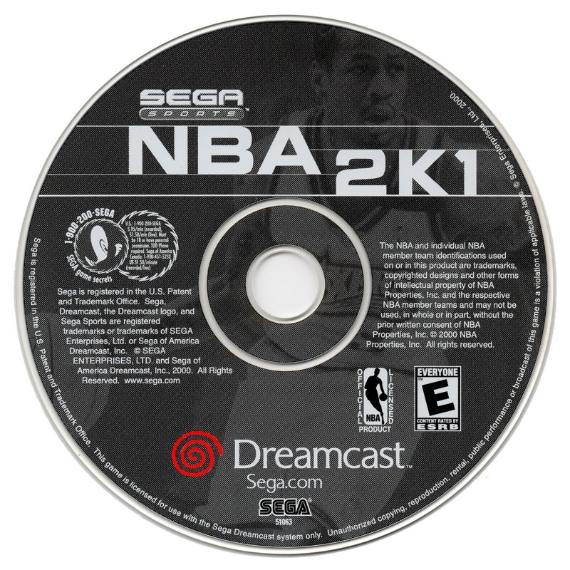 Media for NBA 2K1 (Dreamcast)