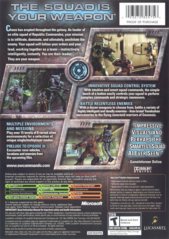 xbox☆STAR WARS REPUBLIC COMMANDO andreborba.com
