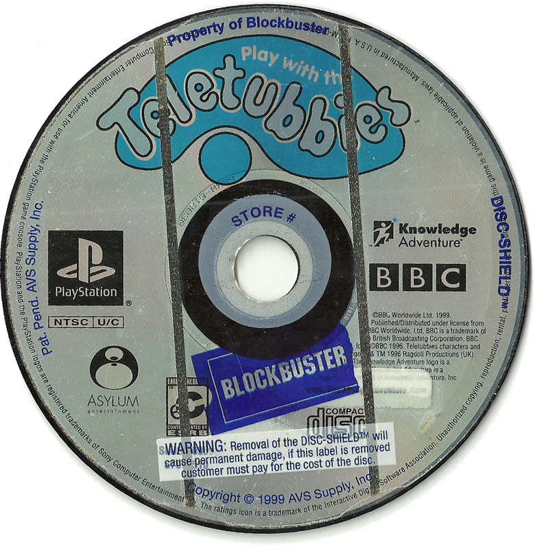 Media for Play with the Teletubbies (PlayStation)