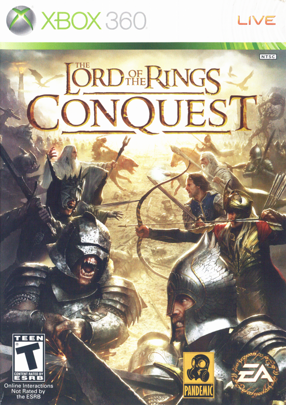 Front Cover for The Lord of the Rings: Conquest (Xbox 360)