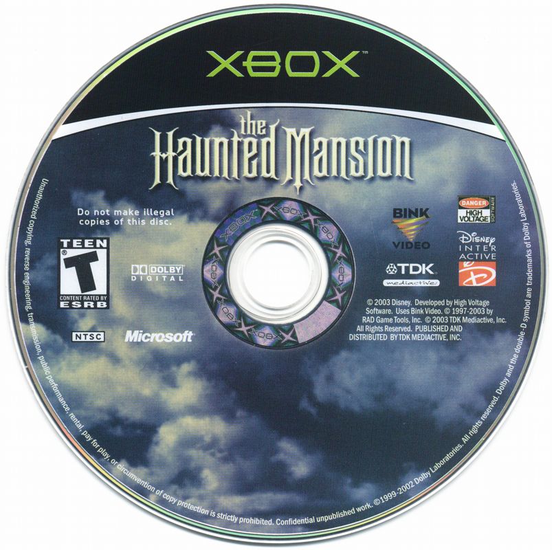 Media for Disney's The Haunted Mansion (Xbox)