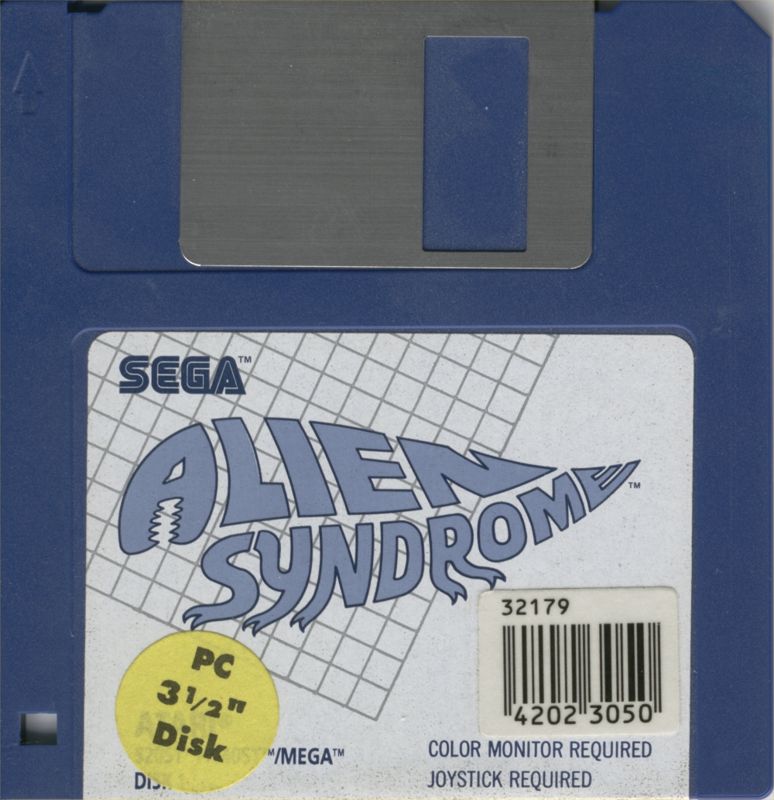 Media for Alien Syndrome (DOS) (3.5" disk release)