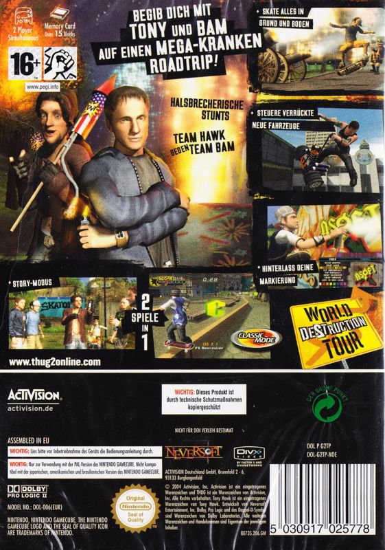 Tony Hawk's Underground 2 box covers - MobyGames