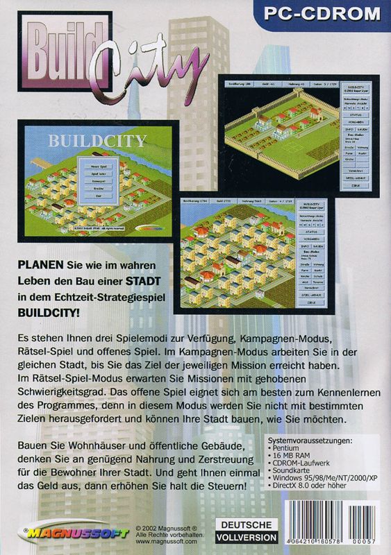 Back Cover for Build City (Windows)