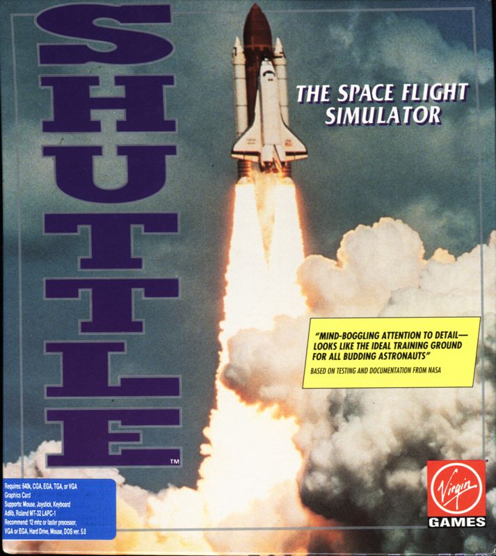 Front Cover for Shuttle: The Space Flight Simulator (DOS)