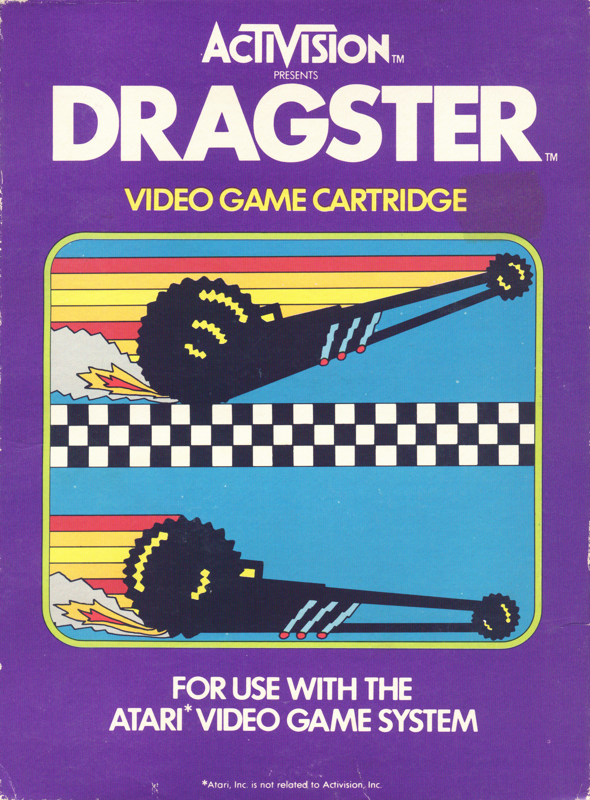Front Cover for Dragster (Atari 2600) (Alternate Cover)